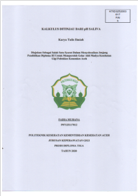 Image of KALKULUS DITINJAU DARI pH SALIVA