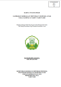 Image of GAMBARAN KEBIASAAN MENYIKAT GIGI PADA ANAK USIA 6 SAMPAI 12 TAHUN