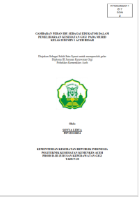 Image of GAMBARAN PERAN IBU SEBAGAI EDUKATOR DALAM PEMELIHARAAN KESEHATAN GIGI  PADA MURID KELAS II DI MIN 1 ACEH BESAR
