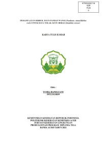 Image of PEMANFAATAN SERBUK DAUN PANDAN WANGI (Pandanus  amaryllifolius roxb)UNTUK DAYA TOLAK  KUTU BERAS (Sitophilus oryzae)