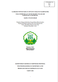 Image of GAMBARAN PENGETAHUAN TENTANG MAKANAN KARIOGENIK
PADA MURID KELAS V DI SD NEGERI 1 PAGAR AIR
KABUPATEN ACEH BESAR.