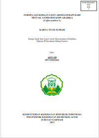 Image of FORMULASI SEDIAAN LILIN AROMATERAPI DARI MINYAK ATSIRI BIJI KOPI ARABIKA (Coffea arabica L)