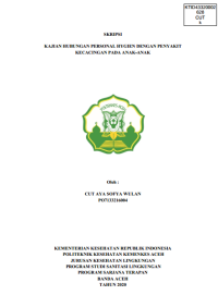 Image of KAJIAN HUBUNGAN PERSONAL HYGIEN DENGAN PENYAKIT KECACINGAN PADA ANAK-ANAK