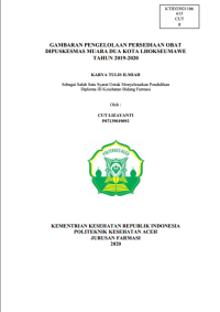Image of GAMBARAN PENGELOLAAN PERSEDIAAN OBAT DIPUSKESMAS MUARA DUA KOTA LHOKSEUMAWE TAHUN 2019-2020