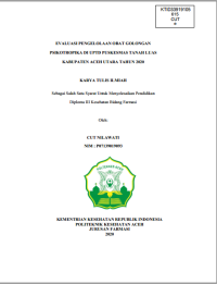 Image of EVALUASI PENGELOLAAN OBAT GOLONGAN PSIKOTROPIKA DI UPTD PUSKESMAS TANAH LUAS KABUPATEN ACEH UTARA TAHUN 2020
