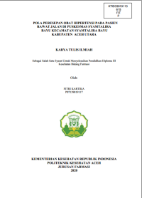 Image of POLA PERESEPAN OBAT HIPERTENSI PADA PASIEN RAWAT JALAN DI PUSKESMAS SYAMTALIRA BAYU KECAMATAN SYAMTALIRA BAYU KABUPATEN ACEH UTARA