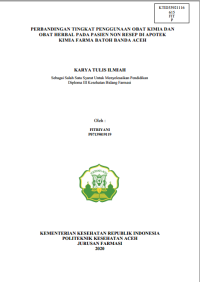 Image of PERBANDINGAN TINGKAT PENGGUNAAN OBAT KIMIA DAN OBAT HERBAL PADA PASIEN NON RESEP DI APOTEK KIMIA FARMA BATOH BANDA ACEH