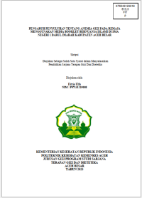 Image of PENGARUH PENYULUHAN TENTANG ANEMIA GIZI PADA REMAJA MENGGUNAKAN MEDIA BOOKLET BERNUANSA ISLAMI DI SMA NEGERI 1 DARUL IMARAH KABUPATEN ACEH BESAR
