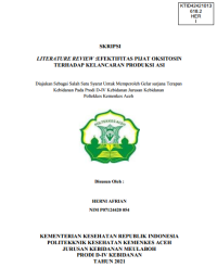 Image of LITERATURE REVIEW :EFEKTIFITAS PIJAT OKSITOSIN TERHADAP KELANCARAN PRODUKSI ASI