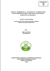 Image of TINGKAT KEBERHASILAN PENGOBATAN TUBERKULOSIS DI UPT PUSKESMAS KAJEUNG KECAMATAN SUNGAI MAS KABUPATEN ACEH BARAT