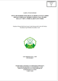 Image of PENGARUH BERKUMUR DENGAN REBUSAN DAUN SIRIH MERAH TERHADAP DEBRIS INDEKS PADA MURID KELAS V MIN 11 PIDIE  KABUPATEN PIDIE