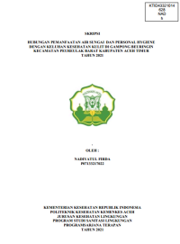 Image of HUBUNGAN PEMANFAATAN AIR SUNGAI DAN PERSONAL HYGIENE DENGAN KELUHAN KESEHATAN KULIT DI GAMPONG BEURINGIN KECAMATAN PEUREULAK BARAT KABUPATEN ACEH TIMUR TAHUN 2021