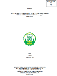 Image of EFEKTIVITAS EKSTRAK KULIT BUAH NANAS (Ananas comosus) SEBAGAI REPELLENT NYAMUK Aedes aegypti TAHUN 2021