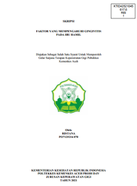 Image of FAKTOR YANG MEMPENGARUHI GINGIVITIS PADA IBU HAMIL