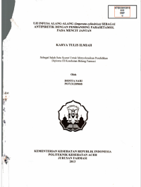 Image of Uji Infusia Alang-Alang (Imperata Cylindrica) Sebagai Antipiretik Dengan Pembanding Paracetamol Pada Mencit Jantan