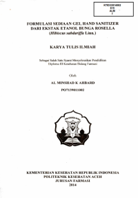 Image of Formulasi Sediaan Gel Hand Sanitizer Dari Ekstrak Etanol Bunga Rosella (Hibiscus Sabdariffa Linn.)