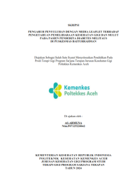 Image of Pengaruh Penyuluhan Dengan Media Leaflet Terhadap Pengetahuan Pemeliharaan Kesehatan Gigi dan Mulut Pada Pasien Diabetes Melitus di Puskesmas Baiturrahman