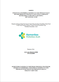 Image of Efektivitas Pendidikan Kesehatan Gigi Menggunakan Metode Ludo dan Ular Tangga Terhadap Keterampilan Menyikat Gigi Siswa SDN 10 Banda Aceh
