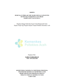 Image of Hubungan Perilaku Ibu Hamil Dengan Gingivitis Di Poli KIA Puskesmas Alue Bilie Kabupaten Nagan Raya