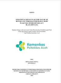Image of Efektifitas Mengunyah Tebu dan Buah Bengkuang Terhadap Perubahan Skor Plak Murid SDN Kelas v Blang Bintang
