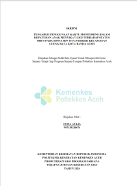 Image of Pengaruh Penggunaan Kartu Monitoring Dalam Kepatuhan Anak Menyikat Gigi Terhadap Status OHI-S Pada Siswa SDN 10 Panteriek Kecamatan Lueng bata Kota Banda Aceh