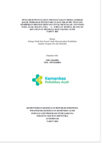 Image of Pengaruh Penyuluhan Menggunakan Media Lembar Balik Terhadap Pengetahuan dan Sikap Ibu Tentang Pemberian Protein Hewani Untuk Mencegah Stunting Pada Anak Balita Usia 6-23 Bulan di Desa Blang Oi Kecamatan Meuraxa Kota Banda Aceh Tahun 2023