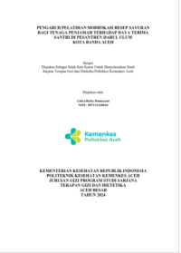 Image of PENGARUH PELATIHAN MODIFIKASI RESEP SAYURAN BAGI TENAGA PENJAMAH TERHADAP DAYA TERIMA SANTRI DI PESANTREN DARUL ULUM KOTA BANDA ACEH