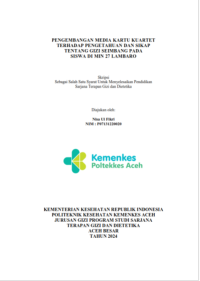 Image of PENGEMBANGAN MEDIA KARTU KUARTET TERHADAP PENGETAHUAN DAN SIKAP TENTANG GIZI SEIMBANG PADA SISWA DI MIN 27 LAMBARO