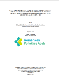 Image of UPAYA PENINGKATAN PEMILIHAN MAKANAN JAJANAN SEHAT DAN BERGIZI  TERHADAP PENCEGAHAN OBESITAS DENGAN MENGGUNAKAN MEDIA FLASH CARD PADA ANAK SEKOLAH DASAR DI SDN 6 IDI
