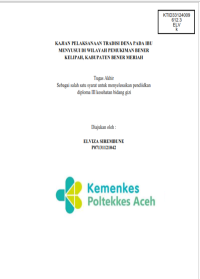 Image of KAJIAN PELAKSANAAN TRADISI DENA PADA IBU MENYUSUI DI WILAYAH PEMUKIMAN BENER KELIPAH, KABUPATEN BENER MERIAH