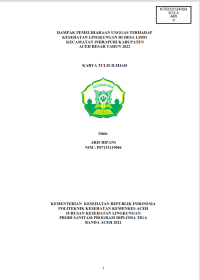 Image of DAMPAK PEMELIHARAAN UNGGAS TERHADAP KESEHATAN LINGKUNGAN DI DESA LIMO  KECAMATAN INDRAPURI KABUPATEN ACEH BESAR TAHUN 2022