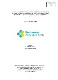 Image of FAKTOR YANG BERHUBUNGAN DENGAN KEPEMILIKAN JAMBAN SEHAT DI GAMPONG SUNGAI LUENG DI WILAYAH KERJA UPTD PUSKESMAS LANGSA TIMUR KOTA LANGSA TAHUN 2024