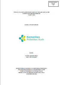 Image of TINJAUAN SANITASI RUMAH TAHANAN NEGARA KELAS IIB KABUPATEN BENER MERIAH TAHUN 2024