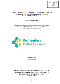 Image of ASUHAN KEBIDANAN PADA AKSEPTOR AKDR CUT 380A DI PMB RAUDHAH KECAMATAN DARUL IMARAH KABUPATEN ACEH BESAR