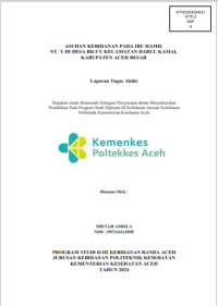 Image of ASUHAN KEBIDANAN PADA IBU HAMIL NY. Y DI DESA BILUY KECAMATAN DARUL KAMAL KABUPATEN ACEH BESAR