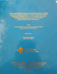 Image of PENGARUH PENYULUHAN DENGAN MEDIA VIDEO ANIMASI TENTANG JAJANAN SEHAT TERHADAP PENGETAHUAN DAN SIKAP SISWA DI SEKOLAH DASAR NEGERI 68 BANDA ACEH