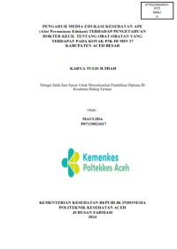 Image of PENGARUH MEDIA EDUKASI KESEHATAN APE (Alat Permainan Edukasi) TERHADAP PENGETAHUAN DOKTER KECIL TENTANG OBAT-OBATAN YANG TERDAPAT PADA KOTAK P3K DI MIN 27 KABUPATEN ACEH BESAR