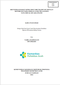 Image of IDENTIFIKASI BAHAN KIMIA OBAT SIBUTRAMIN HCl DENGAN METODE KLT PADA SEDIAAN JAMU PELANGSING
YANG DIJUAL SECARA ONLINE