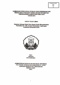 Image of Gambaran Stres Kerja Ditinjau Dari Kebisingan Dan Beban Kerja Penjahit Didesa Kuede Kecamatan Trienggadeng Kabupaten Pidie Jaya Tahun 2013
