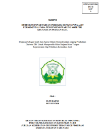 Image of HUBUNGAN PENGETAHUAN PEROKOK DENGAN PENYAKIT PERIODONTAL PADA PENGUNJUNG WARUNG KOPI PBK KECAMATAN PEUKAN BADA