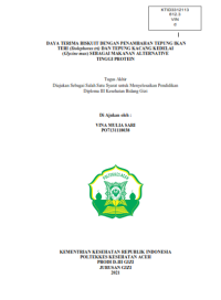 Image of DAYA TERIMA BISKUIT DENGAN PENAMBAHAN TEPUNG IKAN TERI (Stolephorus tri) DAN TEPUNG KACANG KEDELAI  (Glycine max) SEBAGAI MAKANAN ALTERNATIVE TINGGI PROTEIN