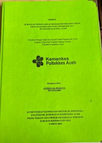 Image of Hubungan Pengetahuan Mengkonsumsi Soft Drink Dengan Karies Pada Murid Kelas V SD Negeri 62 Banda Aceh