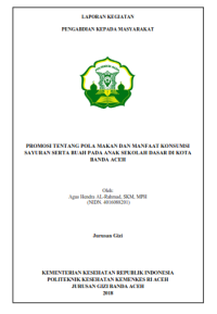 Image of Promosi Tentang Pola Makan Dan Manfaat Konsumsi Sayuran Serta Buah Pada Anak Sekolah Dasar Di Kota Banda Aceh