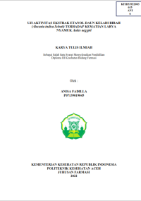 Image of UJI AKTIVITAS EKSTRAK ETANOL DAUN KELADI BIRAH (Alocasia indica Schott) TERHADAP KEMATIAN LARVA NYAMUK Aedes aegypti