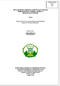 Image of PENGARUH PENAMBAHAN TEPUNG DAUN KELOR TERHADAP DAYA TERIMA CEMILAN BISKUIT DAUN KELOR