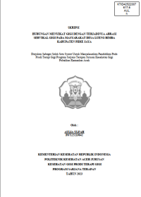 Image of SERVIKAL GIGI PADA MASYARAKAT DESA LUENG BIMBA KABUPATEN PIDIE JAYA HUBUNGAN MENYIKAT GIGI DENGAN TERJADINYA ABRASI