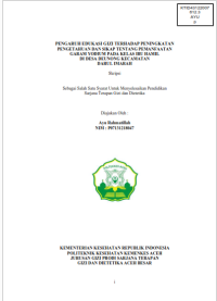 Image of PENGARUH EDUKASI GIZI TERHADAP PENINGKATAN 
PENGETAHUAN DAN SIKAP TENTANG PEMANFAATAN
GARAM YODIUM PADA KELAS IBU HAMIL DI DESA DEUNONG KECAMATAN DARUL IMARAH