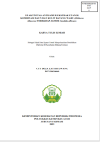 Image of UJI AKTIVITAS ANTIJAMUR EKSTRAK ETANOL KOMBINASI DAUN DAN KULIT BATANG WARU (Hibiscus tiliaceus) TERHADAP JAMUR Candida albicans