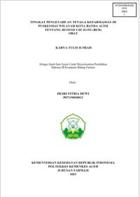Image of TINGKAT PENGETAHUAN TENAGA KEFARMASIAN DI PUSKESMAS WILAYAH KOTA BANDA ACEH TENTANG BEYOND USE DATE (BUD) OBAT