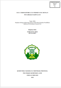 Image of DAYA TERIMA PEMBUATAN PERMEN SUSU DENGAN PENAMBAHAN KOPI GAYO